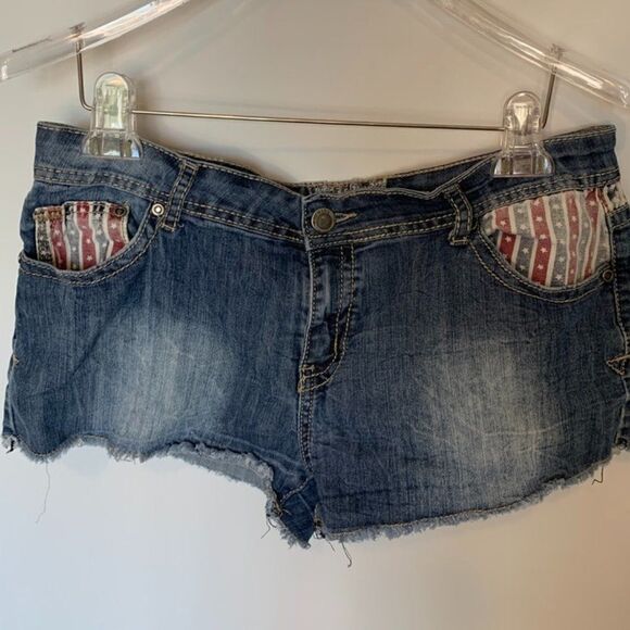 Hot Kiss Cici Patriotic Denim Short - Picture 1 of 9